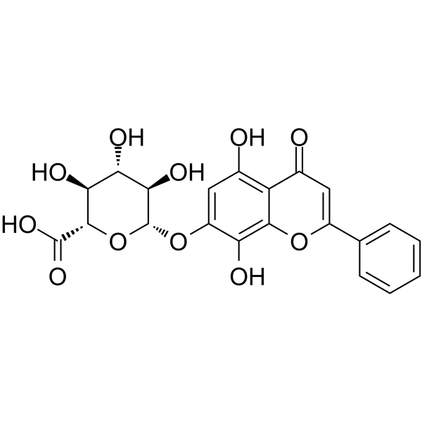 Glychionide A (norwogonin-7-O-glucuronide) 119152-50-0